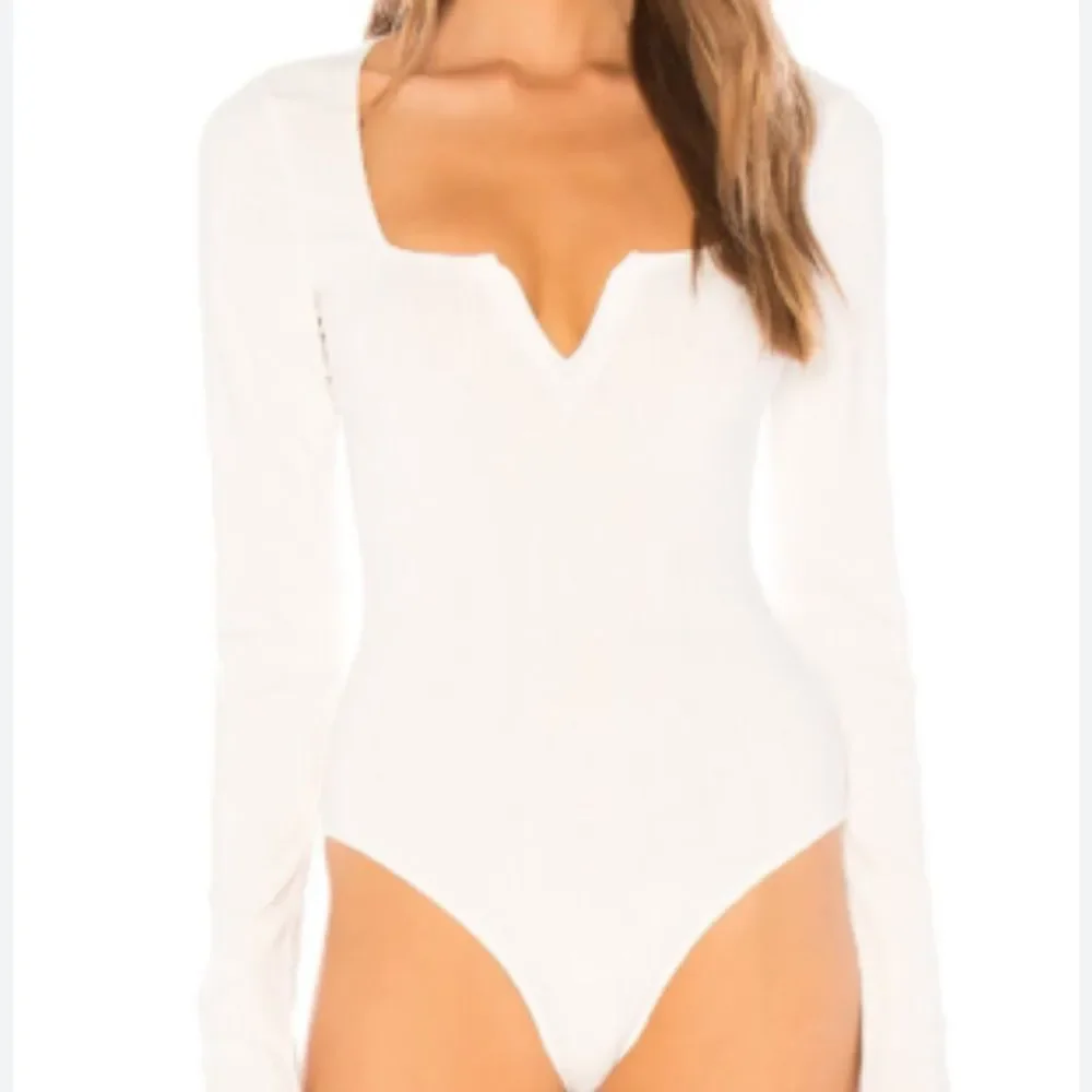 Free People Zoe Square neck v wire Bodysuit